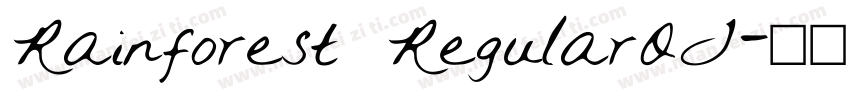 Rainforest RegularOT字体转换